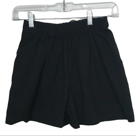 Girls Rule Black High Waist Shorts - Picture 2 of 6